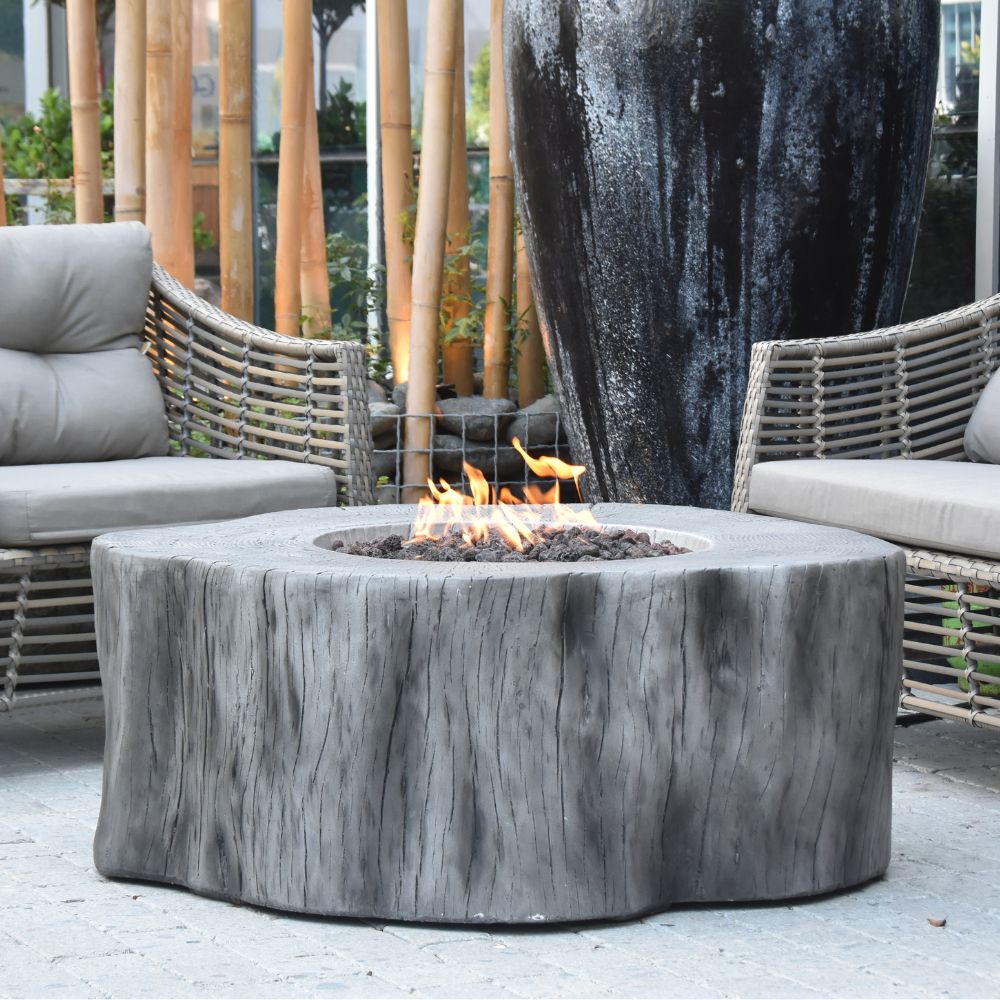 Manchester Classic Grey Cast Concrete Fire Table