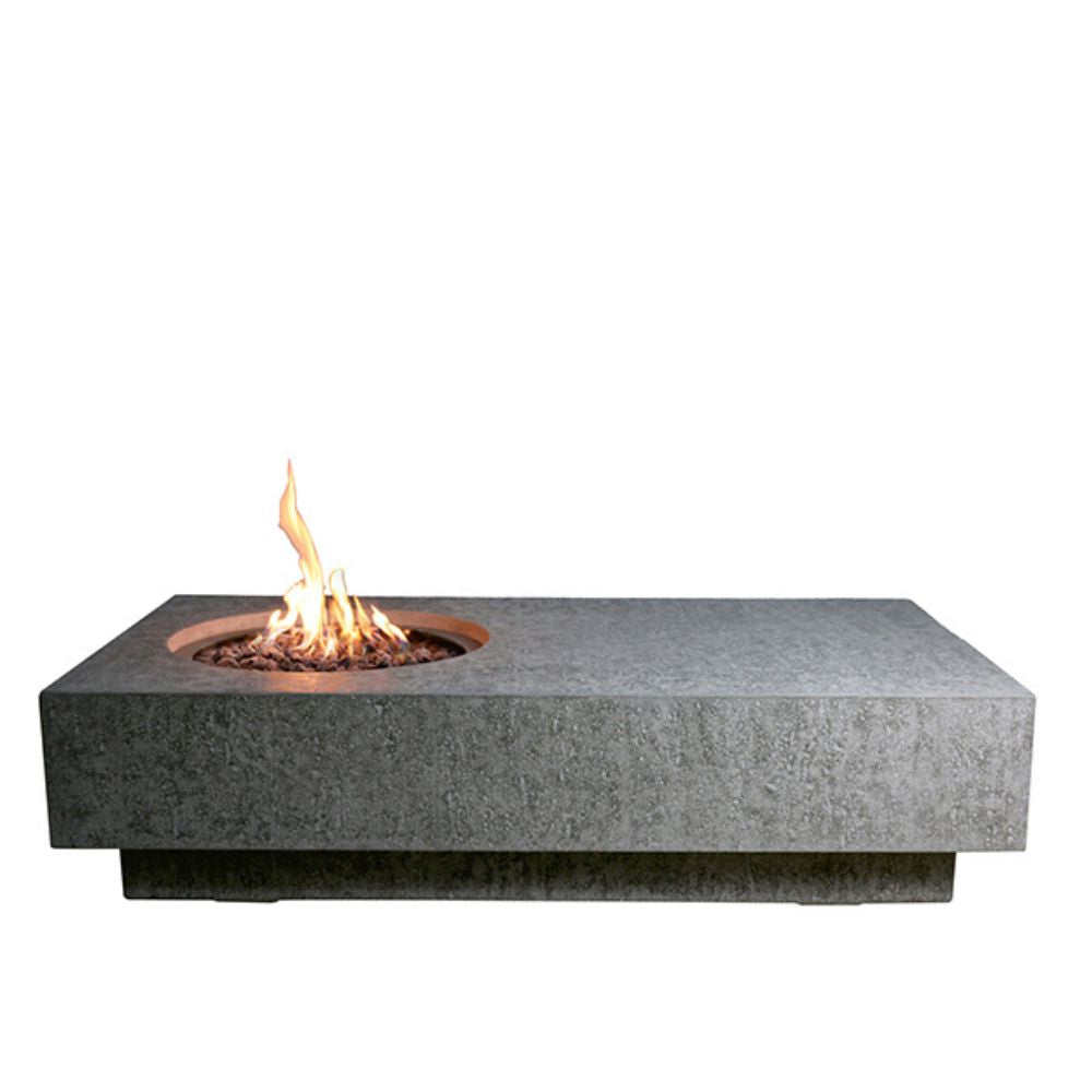 Metropolis Light Grey Cast Concrete Fire Table