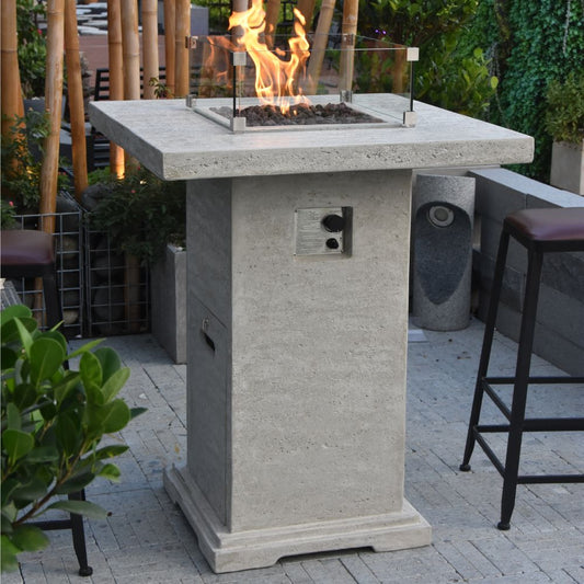 Montreal Cast Concrete Bar Table