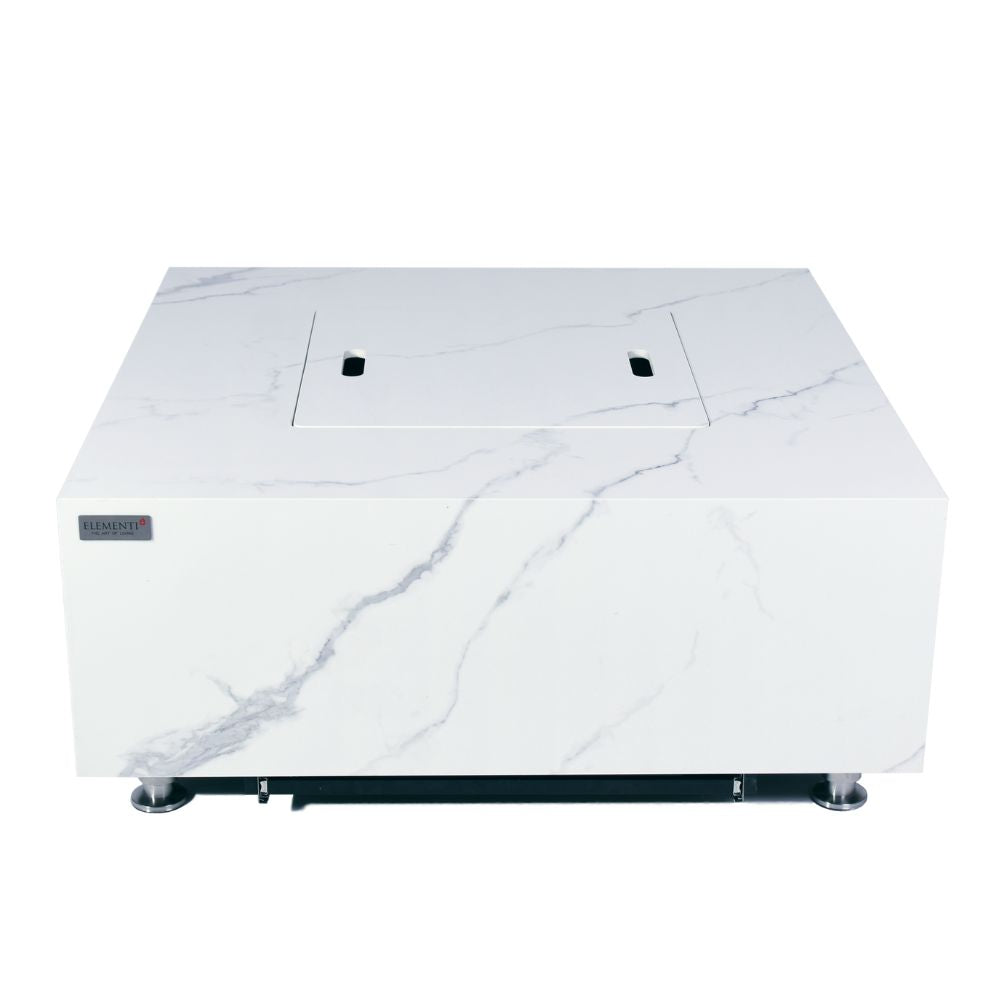 Bianco Porcelain Fire Table