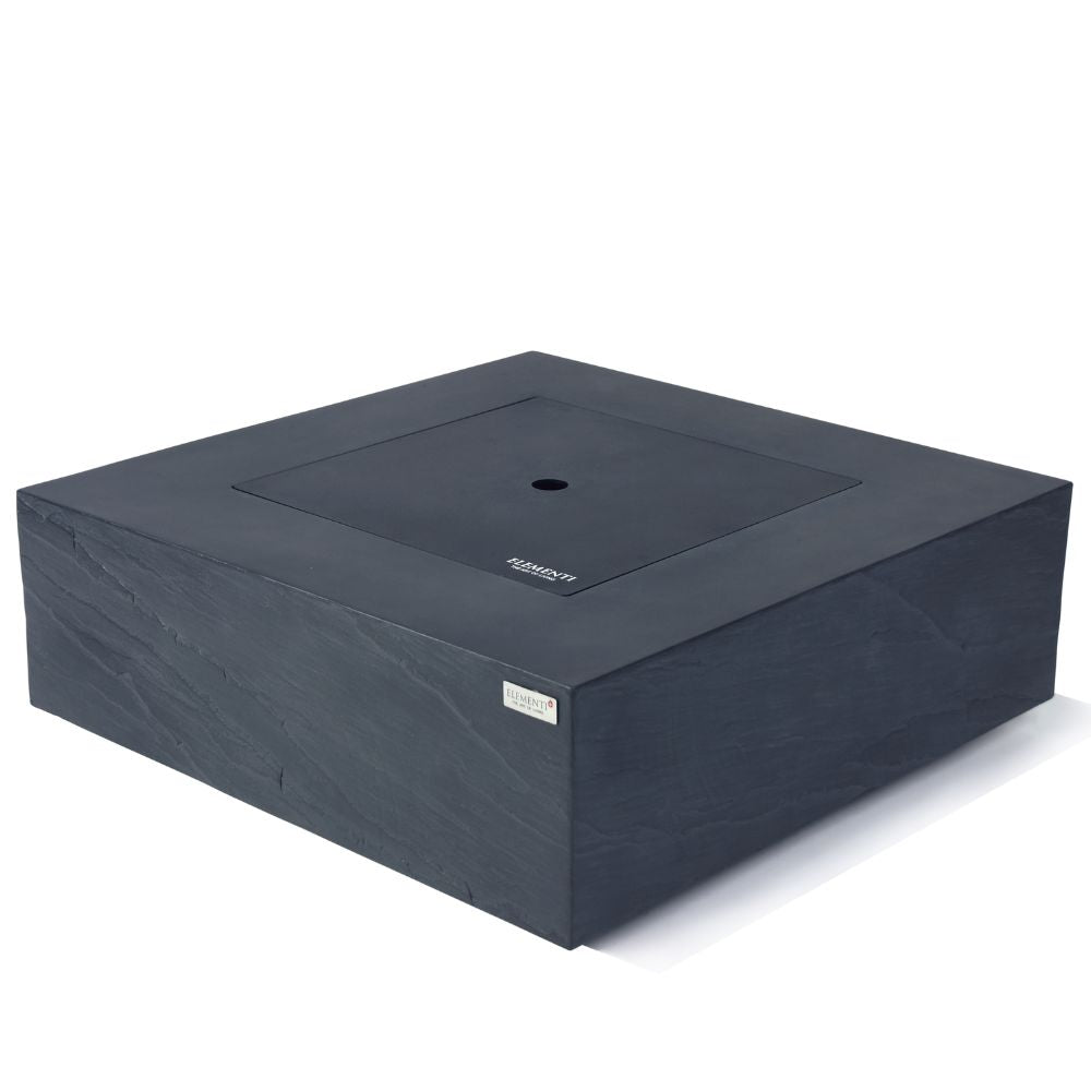 Roraima Slate Black Cast Concrete Fire Table