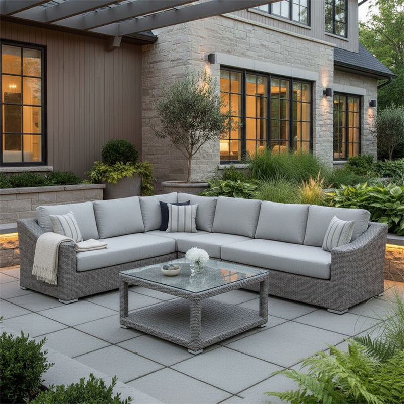 East Lake 4pc Sectional - Driftwood