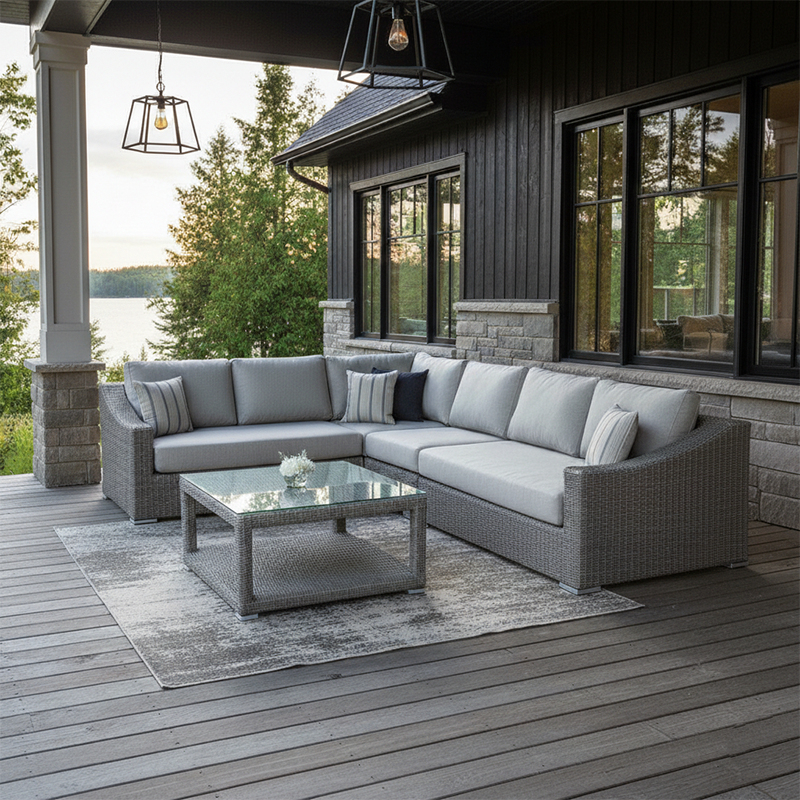East Lake 4pc Sectional - Driftwood