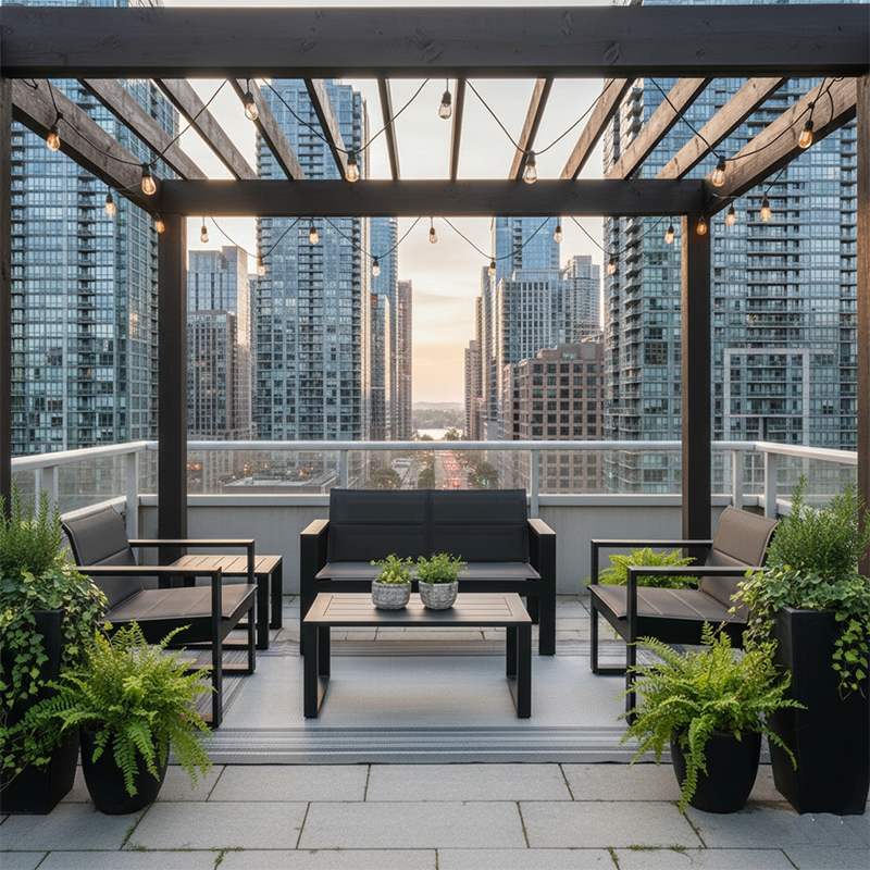 Evee 4pc Loveseat Club Set