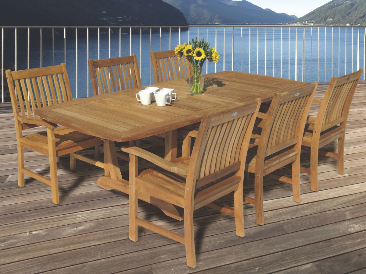 Compass 7pc Teak Dining Set