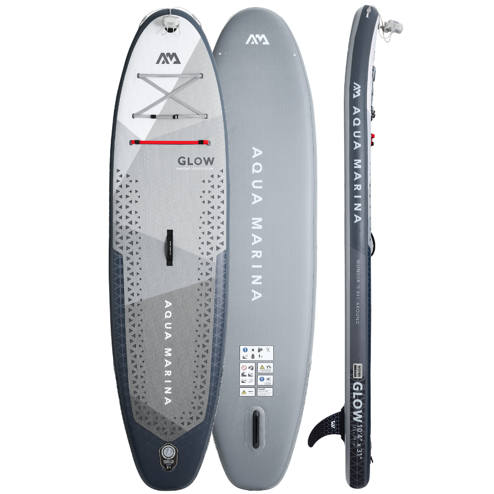 GLOW 10'4" All-Around Inflatable Stand Up Paddle Board with Ambient Light System