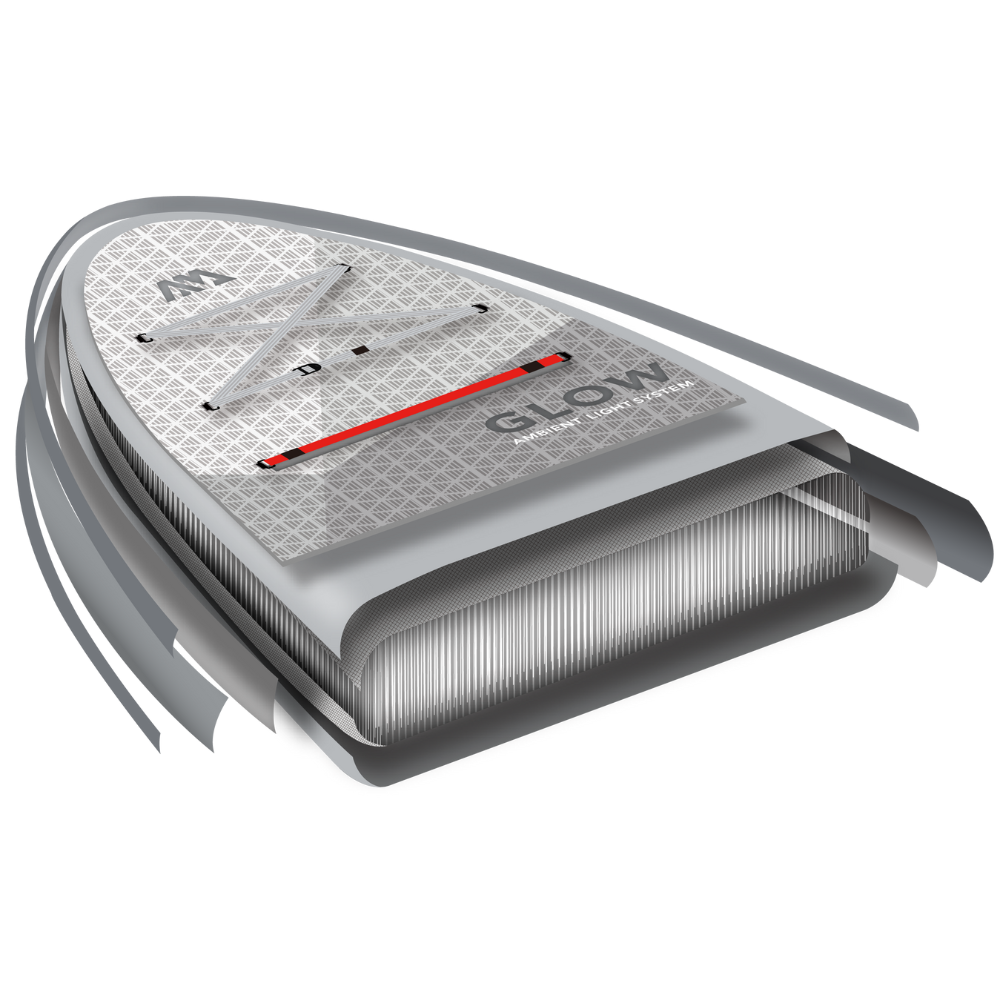 GLOW 10'4" All-Around Inflatable Stand Up Paddle Board with Ambient Light System