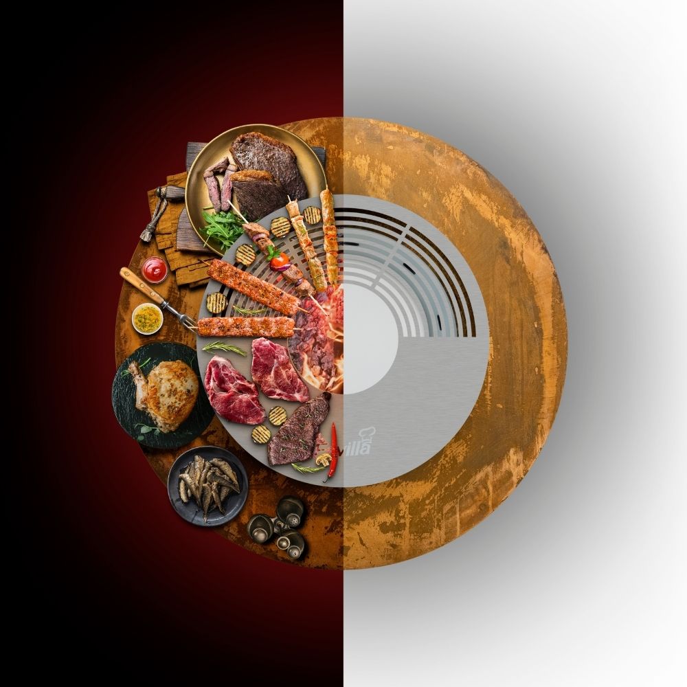 Huron Corten 47" Wood Burning Fire Pit