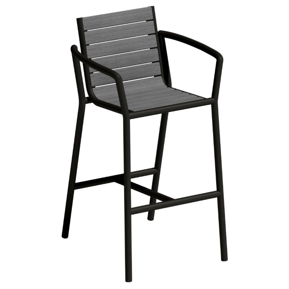 Island Faux Wood Bar Chair - Set of 4