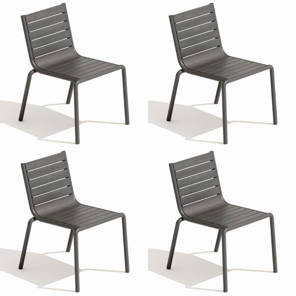 Island Faux Wood Dining Side Chair - Set of 4