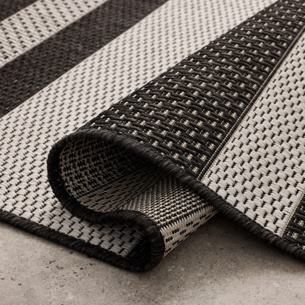 Jasper Outdoor Carpet - Light Grey/Dark Grey Stripe