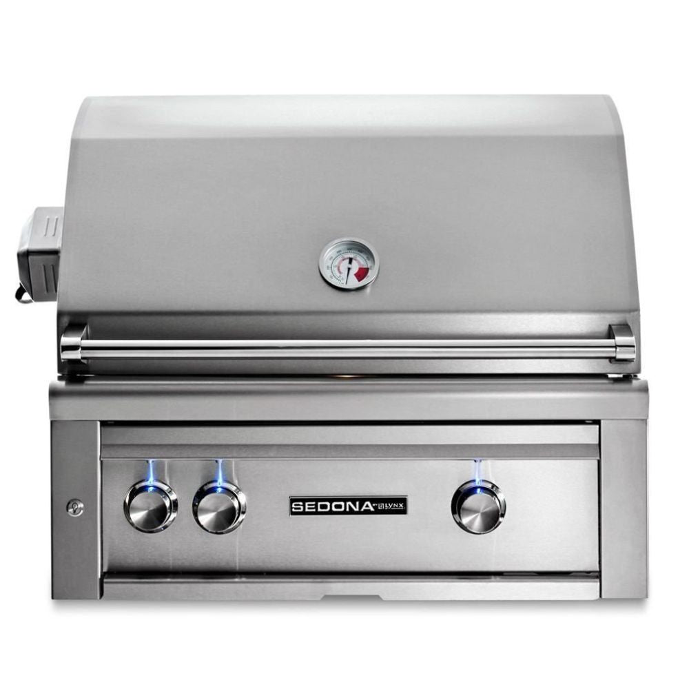 Lynx 30" Built-In Sedona Gas Grill with Rotisserie, 1 ProSear & 1 Stainless Steel Burners