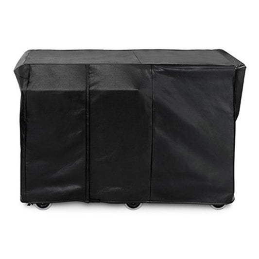 Lynx Carbon Fiber Vinyl Cover: 30" Asado Grill on Mobile Kitchen Cart