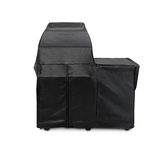 Lynx Carbon Fiber Vinyl Cover: Freestanding Napoli Outdoor Pizza Oven