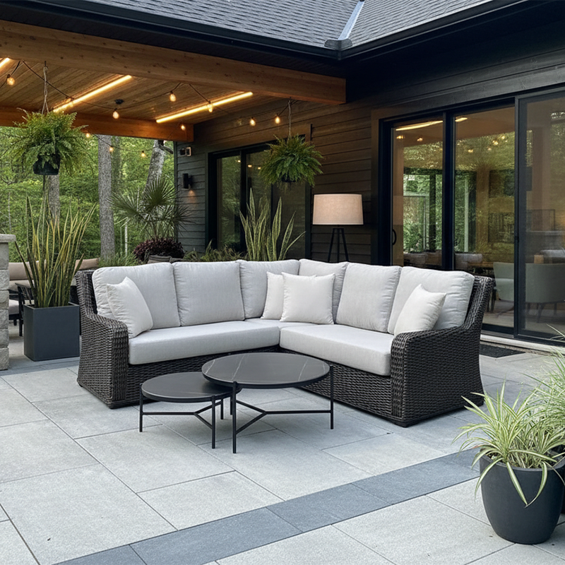 Laurent 3pc Sectional - Chestnut