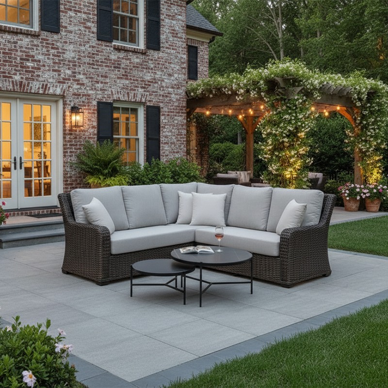 Laurent 3pc Sectional - Chestnut