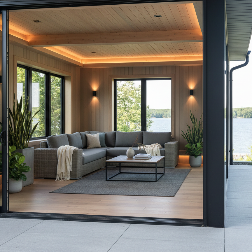 Lotus 3pc Sectional - Driftwood