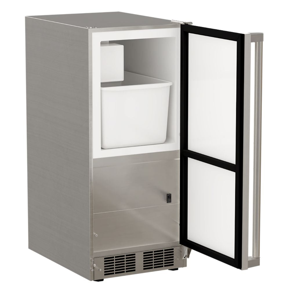 Marvel 15" Outdoor Crescent Ice Machine with Solid Reversible Door
