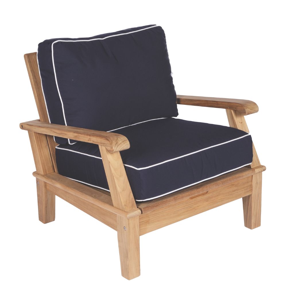 Miami Teak 3pc Club Set with Loveseat