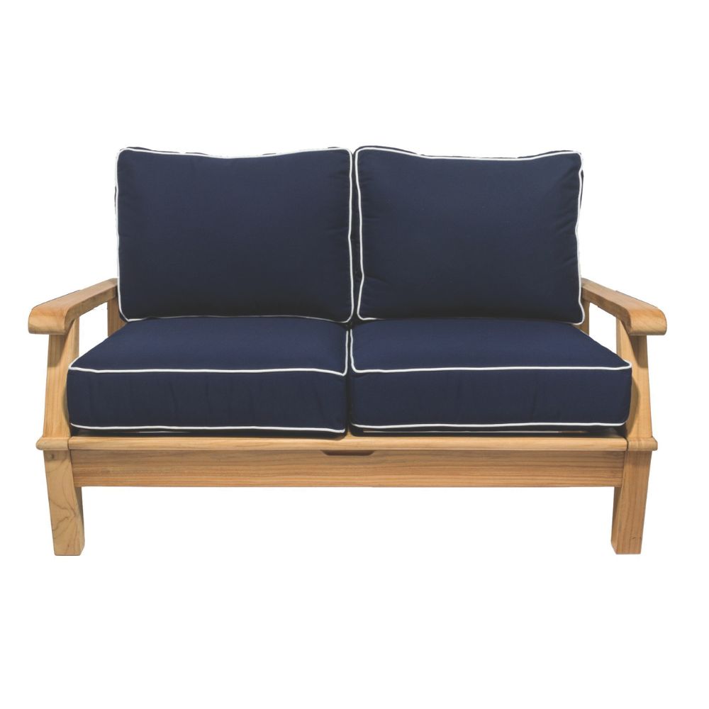 Miami Teak 3pc Club Set with Loveseat