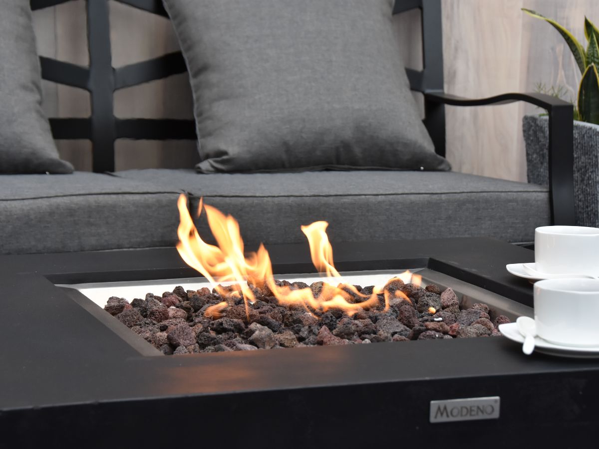 Aurora Cast Concrete Fire Table