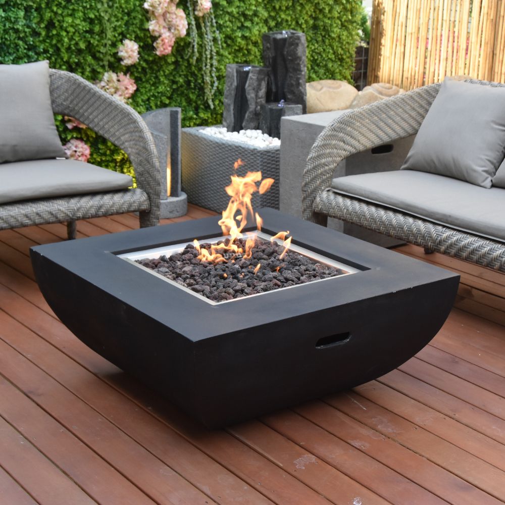 Aurora Cast Concrete Fire Table