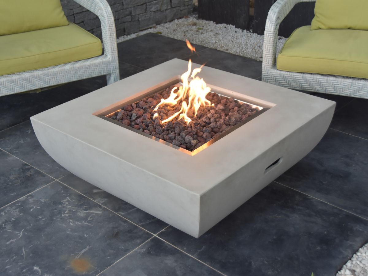 Florence Cast Concrete Fire Table