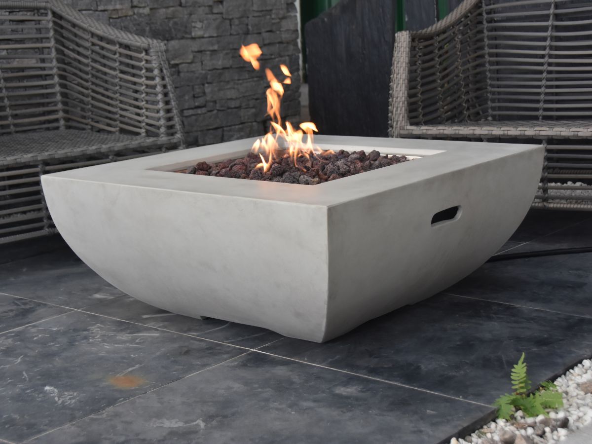 Florence Cast Concrete Fire Table