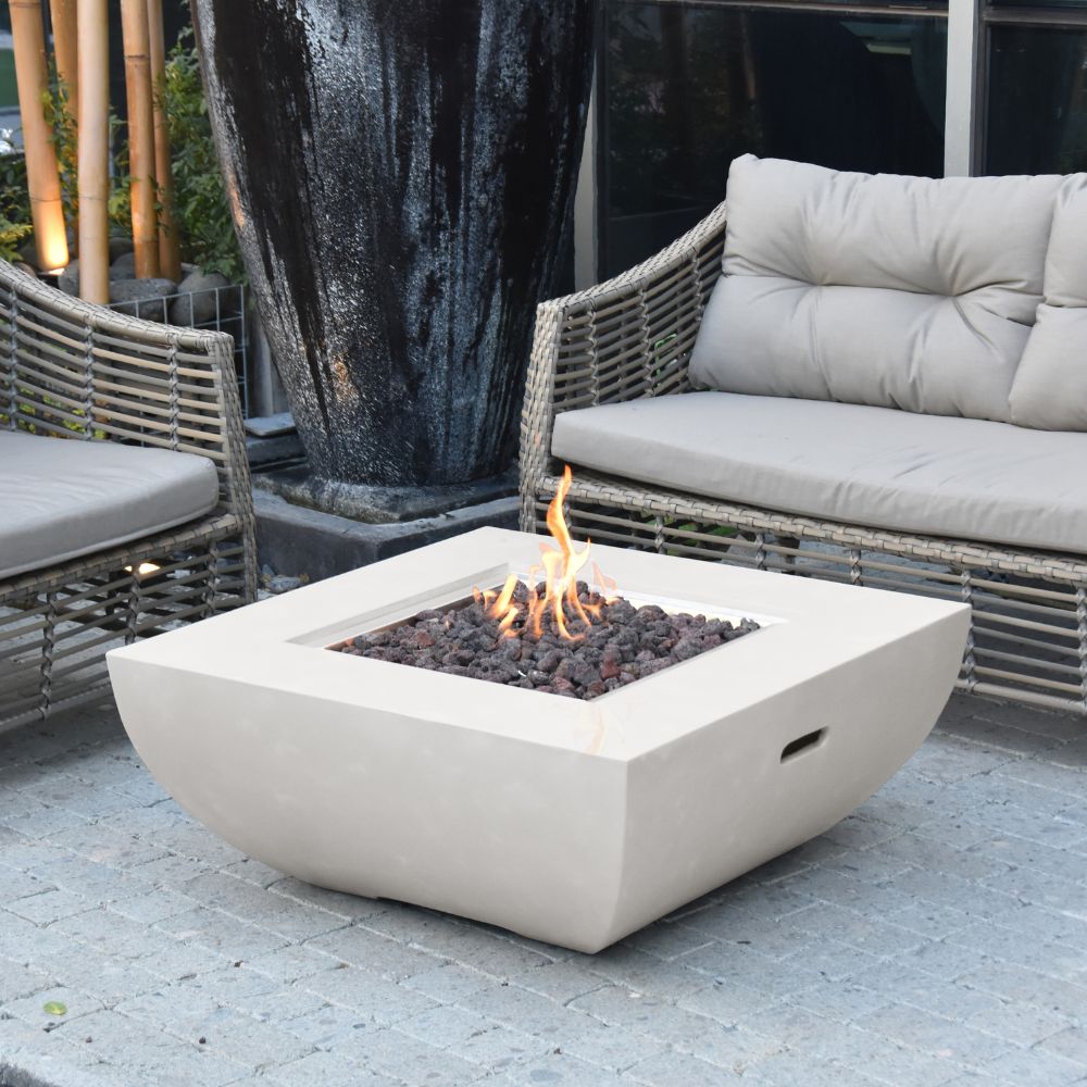 Florence Cast Concrete Fire Table