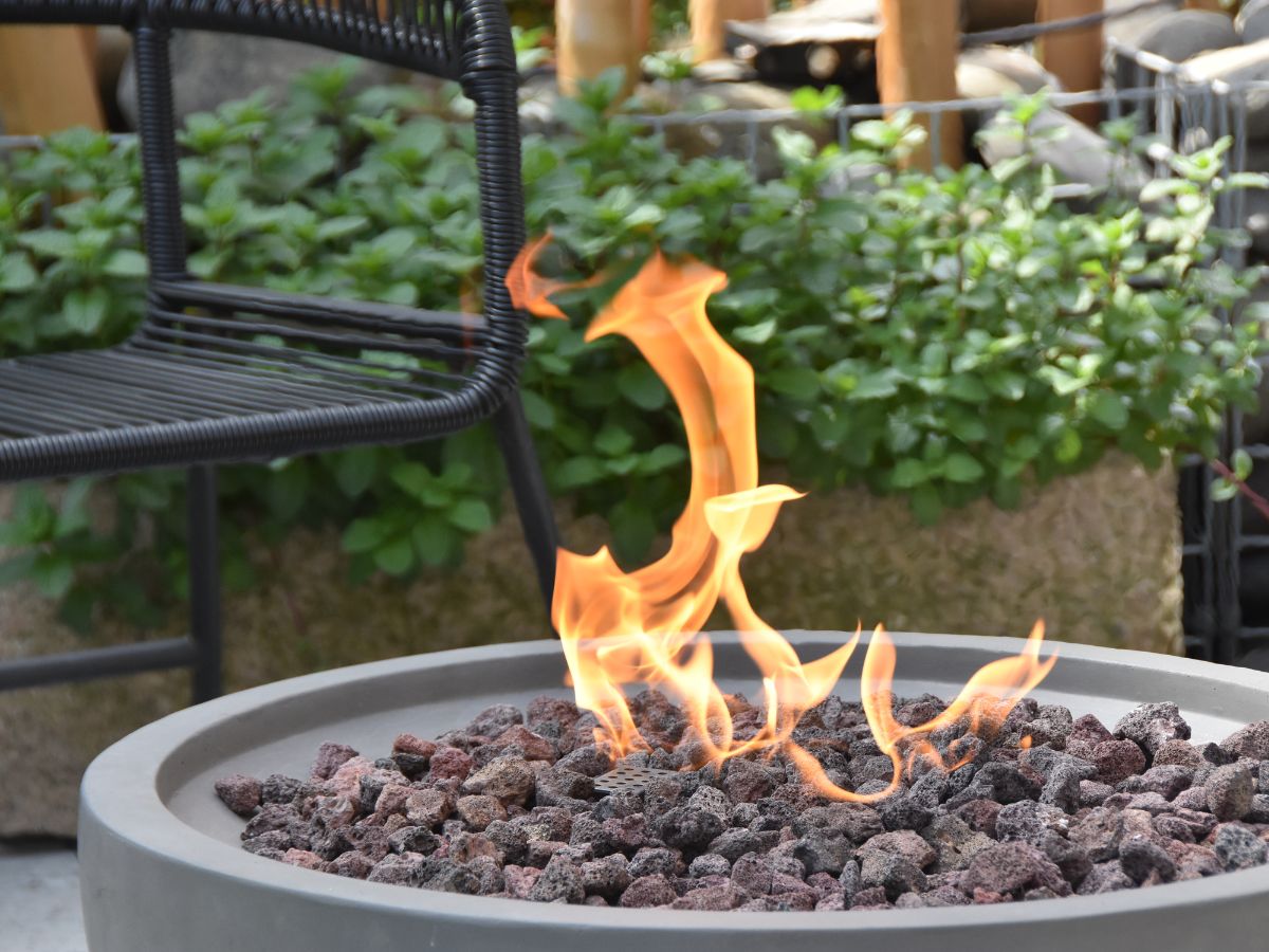 Nantucket Cast Concrete Fire Bowl