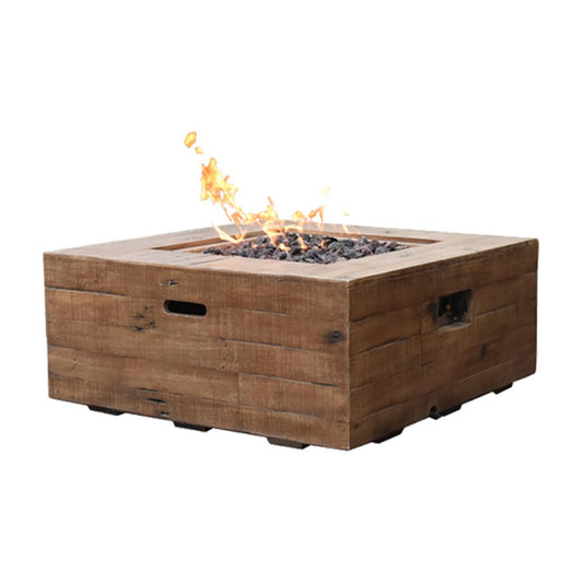 Wilton Cast Concrete Redwood Fire Table