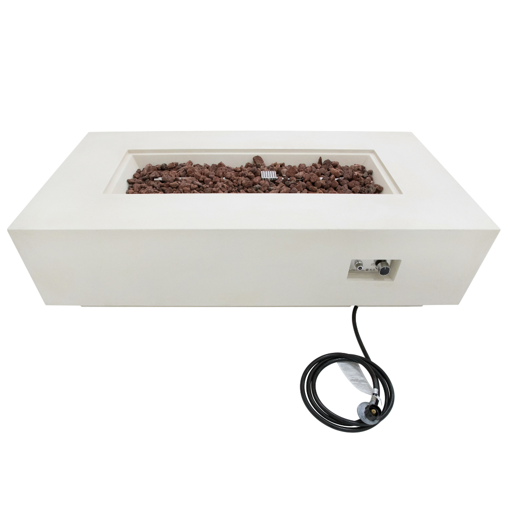 Madison Sandstone Cream White Fire Table