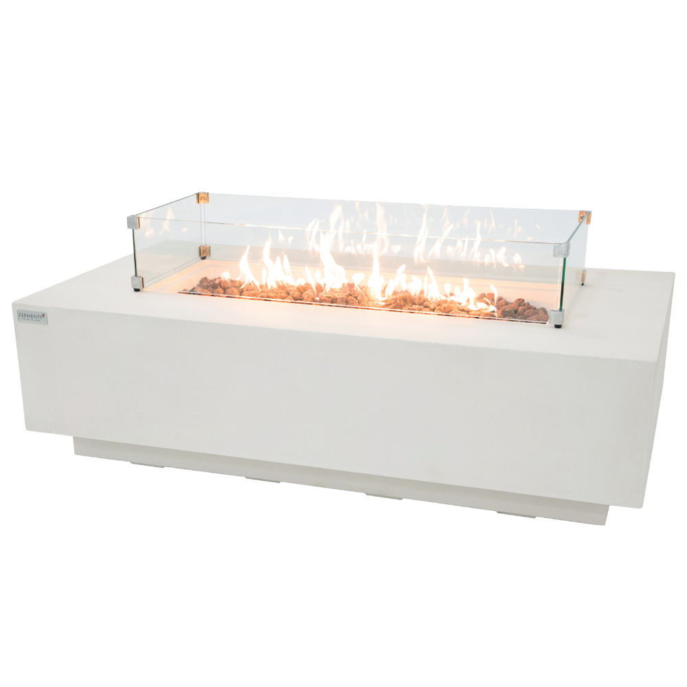 Madison Sandstone Cream White Fire Table