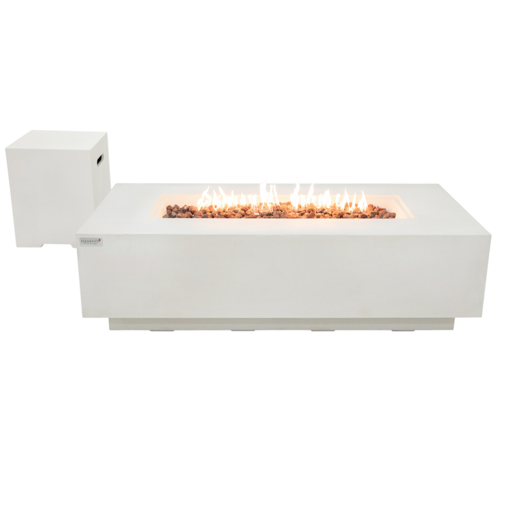 Madison Sandstone Cream White Fire Table