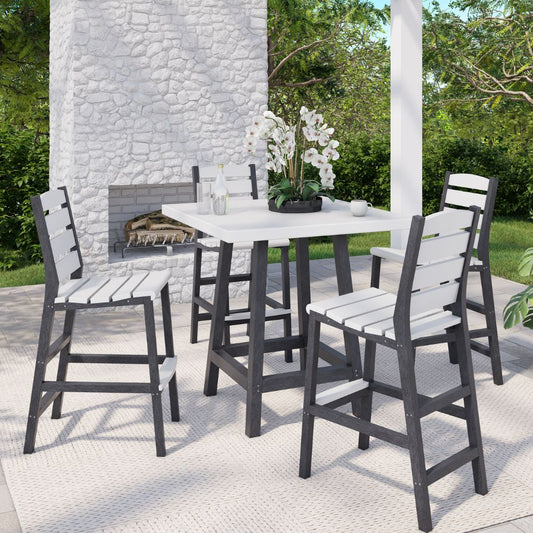 Napa 6pc Bar Set with 40" Square Table