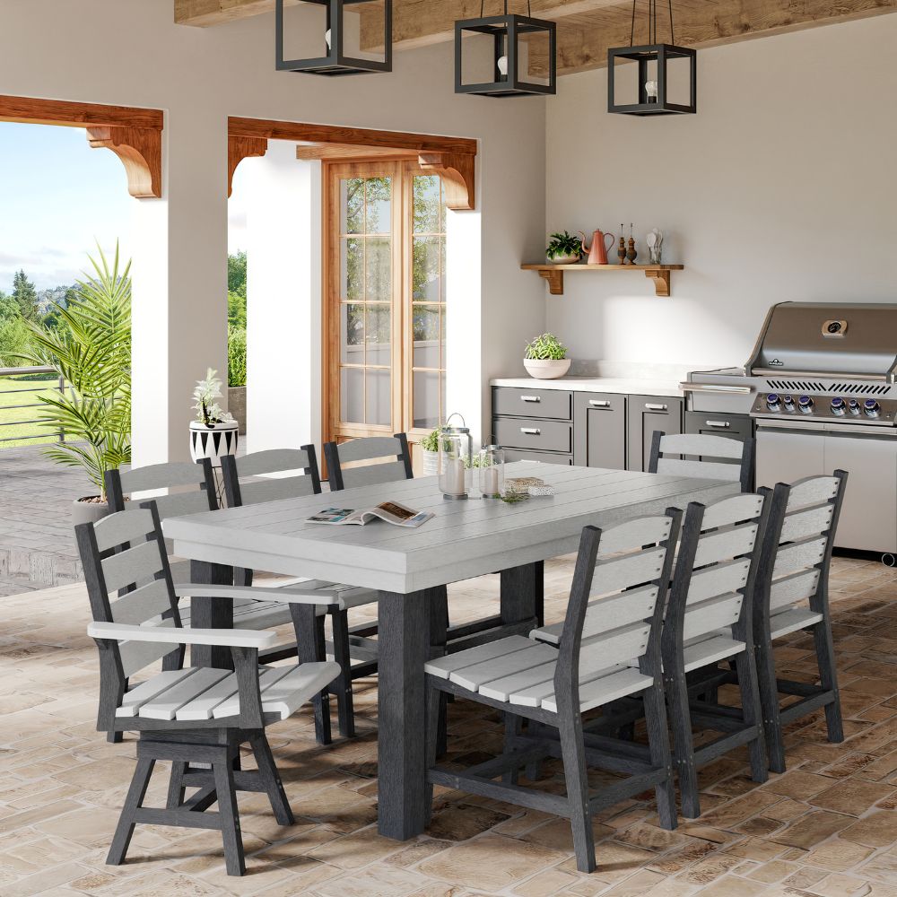 Napa 9pc Dining Set with 84" Table