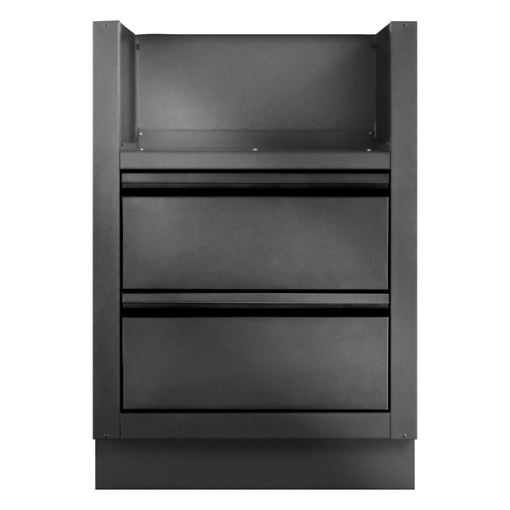 Napoleon Oasis Undermount Cabinet: Built-In 700 Series Dual Burners - Matte Black