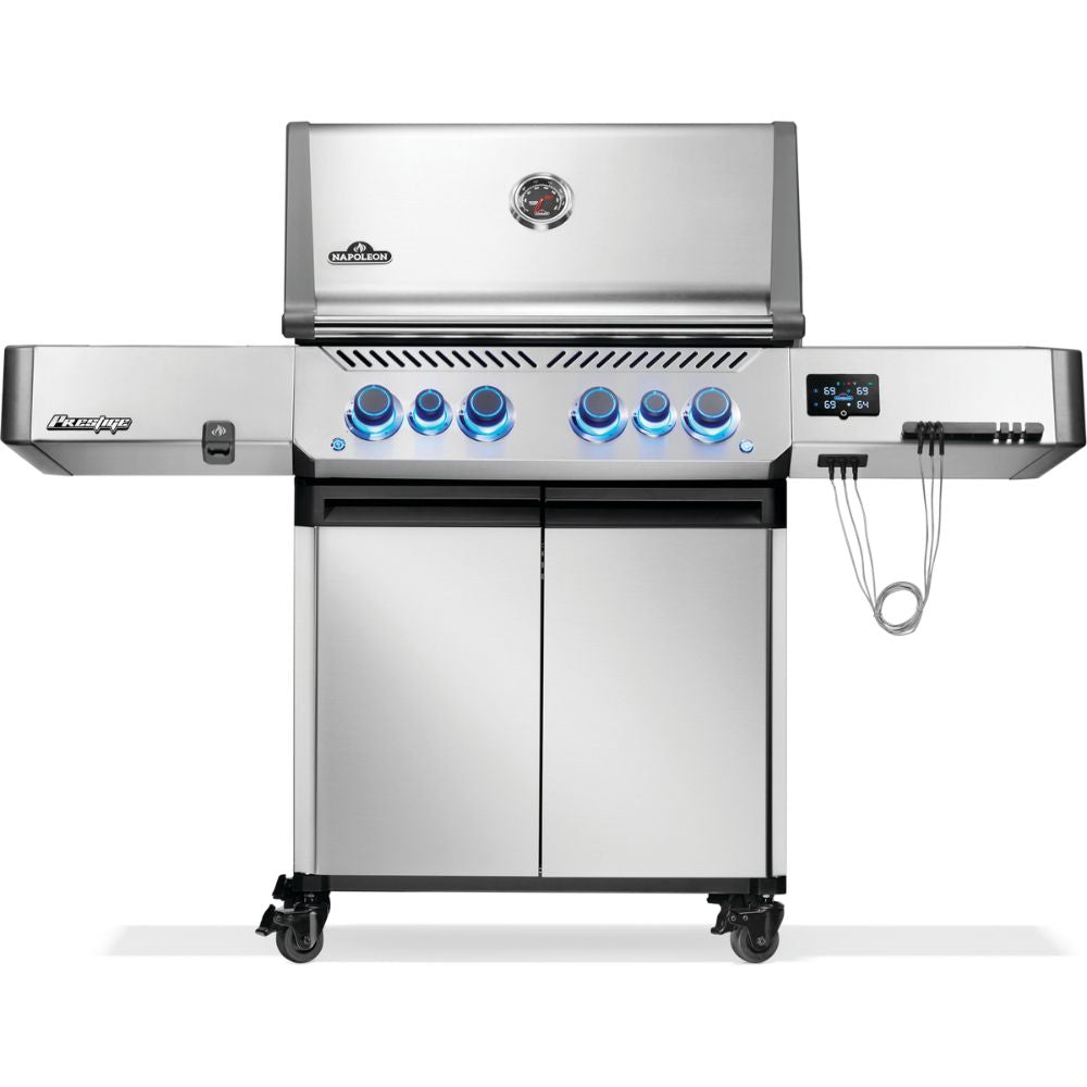 Napoleon Prestige 500 Connect with Infrared Side & Rear Burner Gas Grill - Stainless Steel