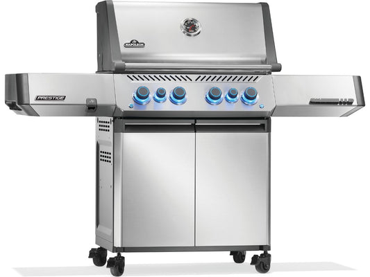 Napoleon Prestige 500 with Infrared Side & Rear Burner Gas Grill - Stainless Steel