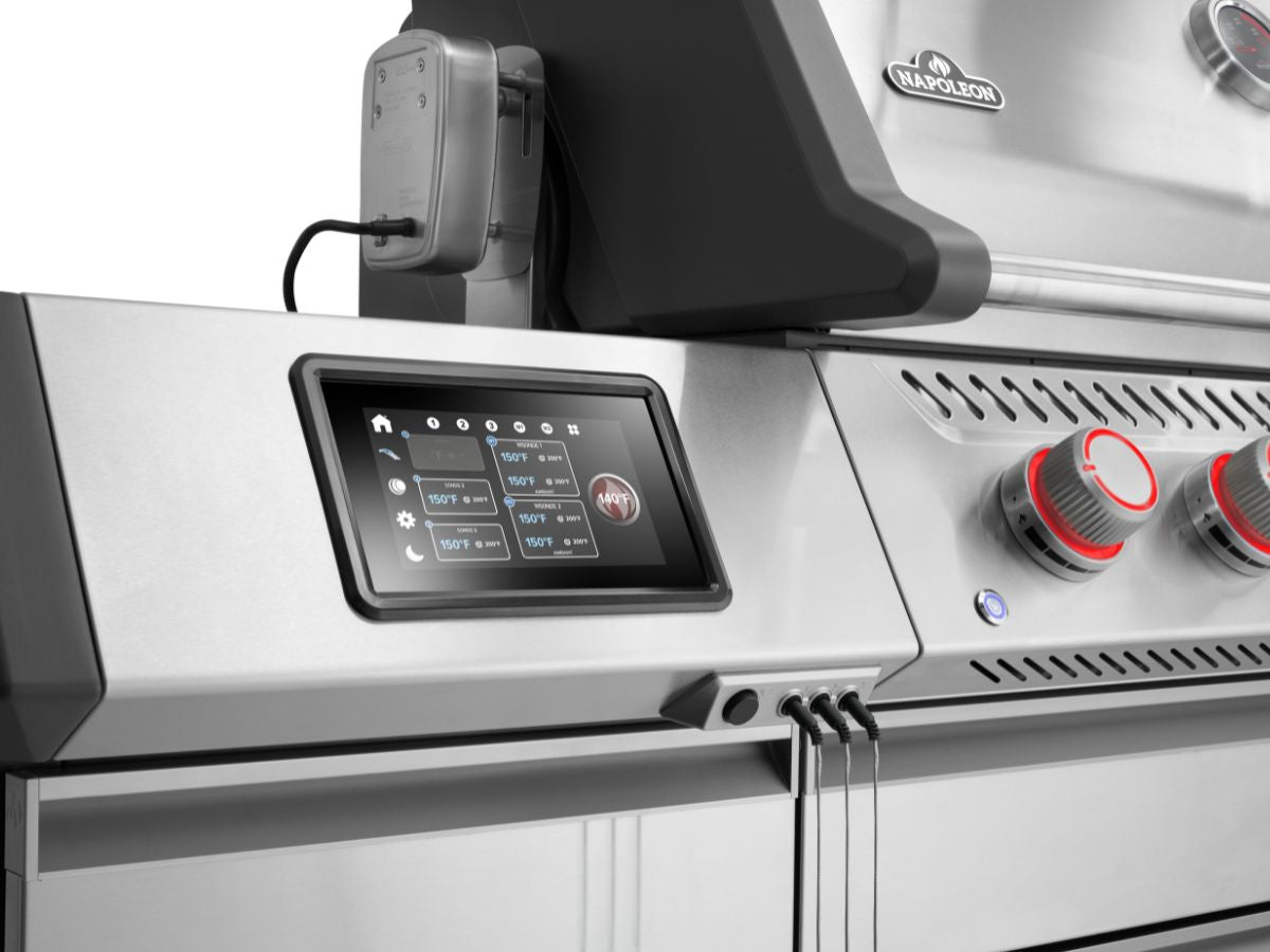 Napoleon Prestige Pro 665 Elite Gas Grill with Smart Technology & Electric Smoker Box
