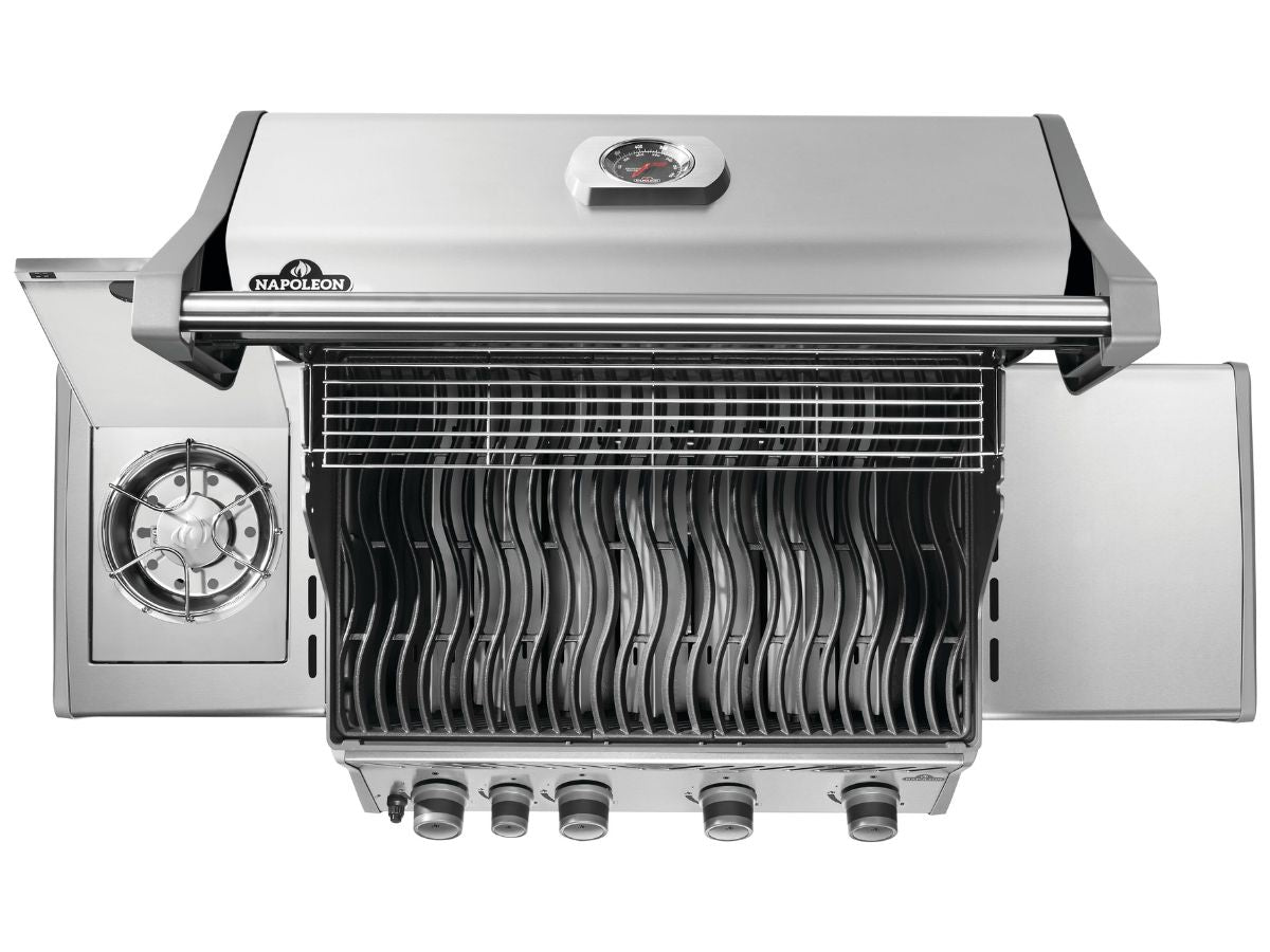 Napoleon Rogue 525 with Range Side Burner Gas Grill - Stainless Steel - Propane