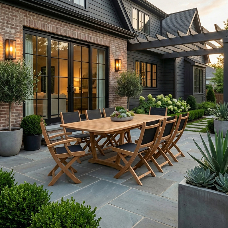 Newport 9pc Extension Dining Set