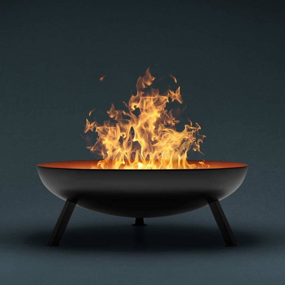 Pelee Black 31" Wood Burning Fire Pit