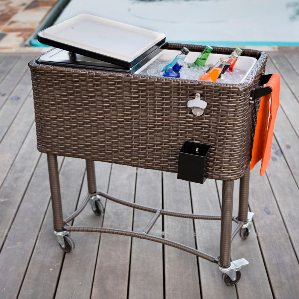 Wicker Patio Cooler