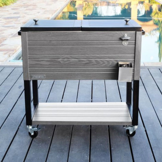 Woodgrain Furniture Style Patio Cooler