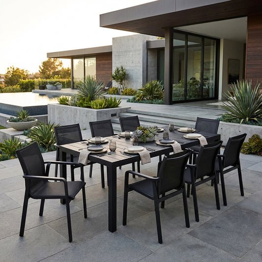 Pacific 9pc Extension Dining Set