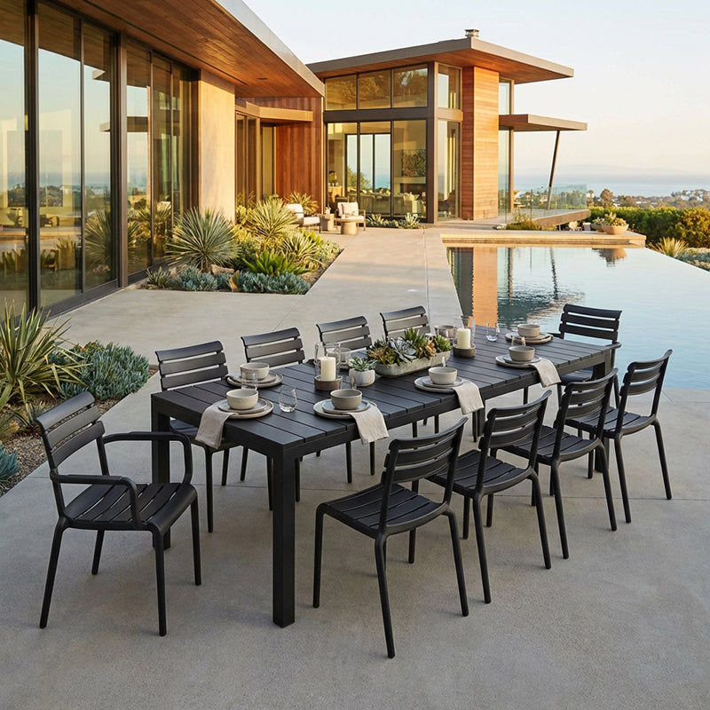 Paris 11pc Extension Dining Set