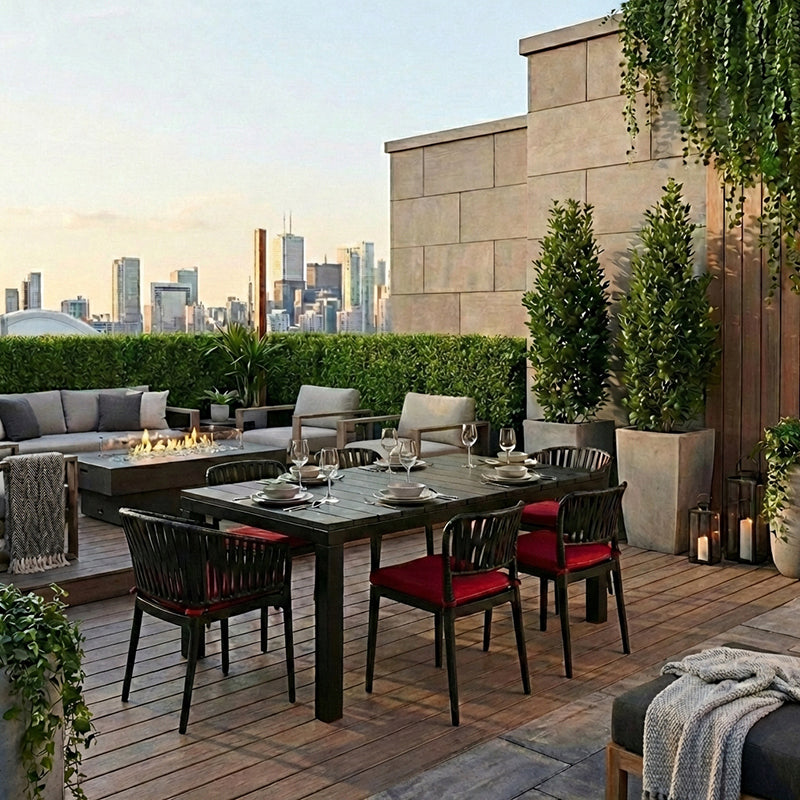 Portofino 9pc Extension Dining Set