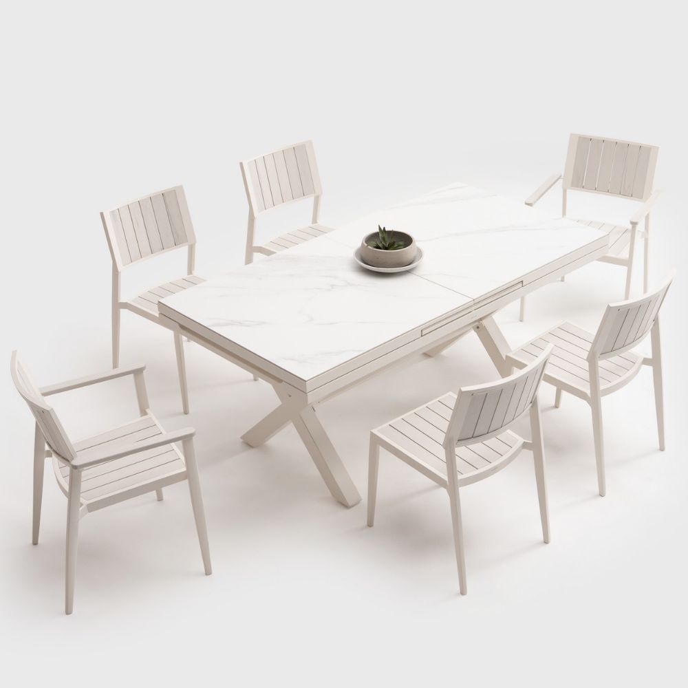 Avignon 9pc Dining Set with Extendable Table