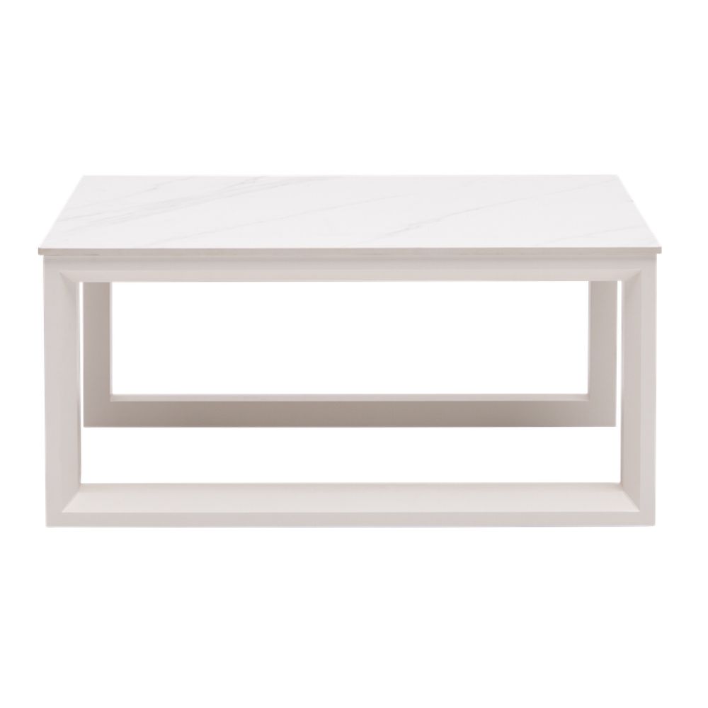 Element 5.0 40" Square Sintered Stone Coffee Table